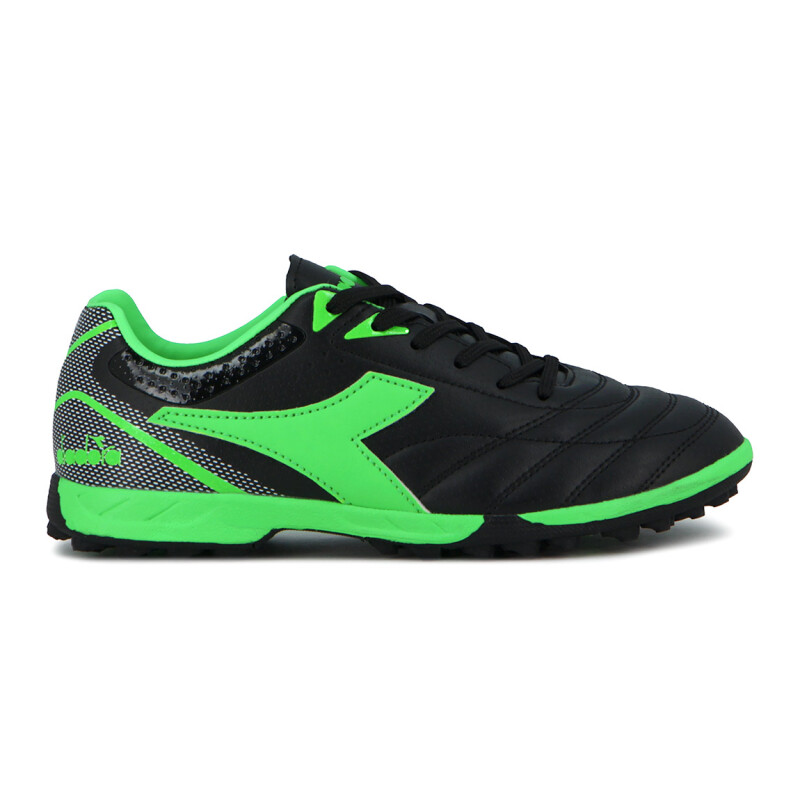 Diadora Fútbol 5 Tifosi TF Teen - Negro-Verde Fluo Negro-Verde Fluo