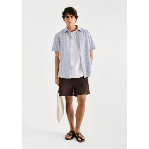 SHORTS MASC MARROM ESCURO