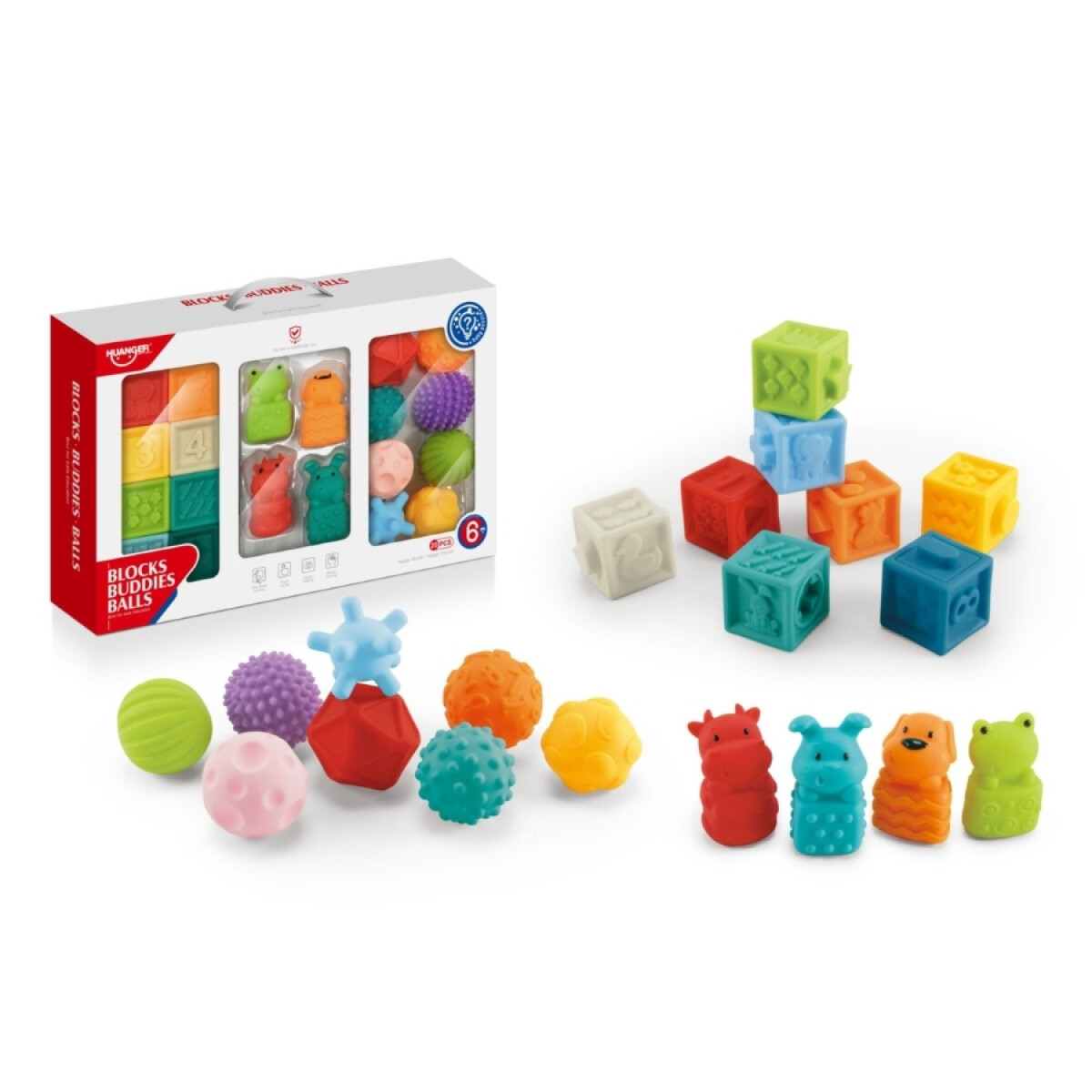 Set Sensorial 3 En 1 Huanger He0231 Con Accesorios Ub - MULTICOLOR 