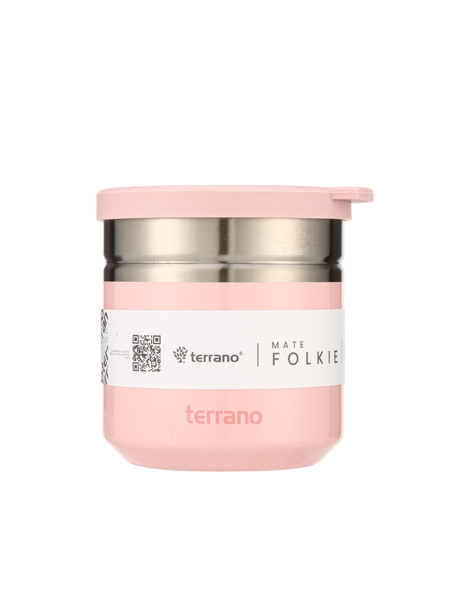 Mate Folkie Metalizado - Rosado 