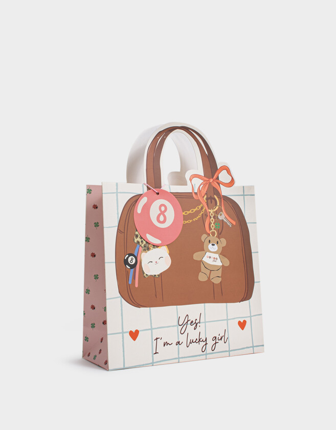 Accesorios Regalos Lúdico Bolsa De Regalo Estampada - Combinacion Multicolor