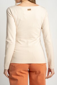 Remera Algodón Elastano Nácar