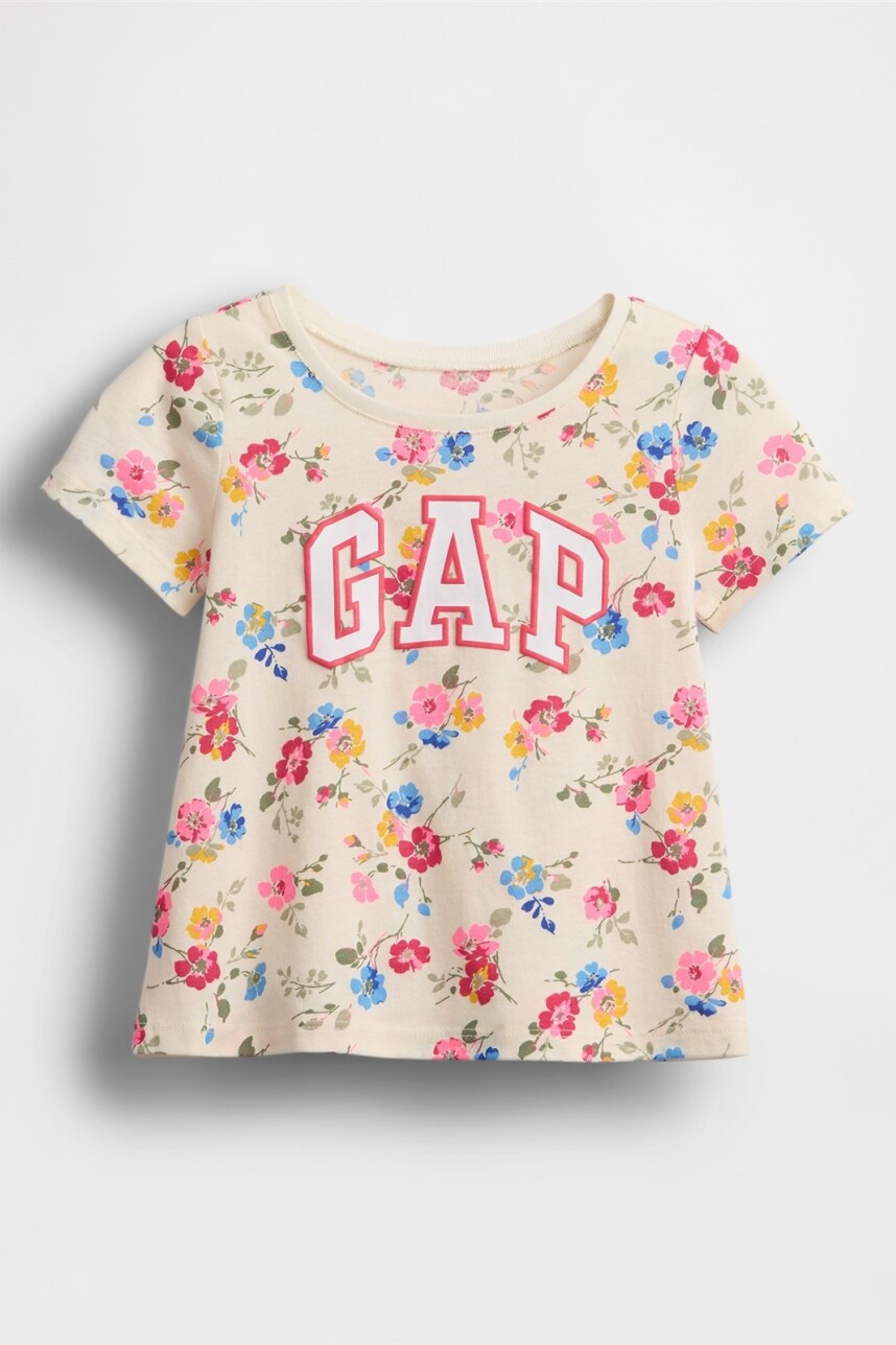 Remera Logo Gap Toddler Niña New Off White