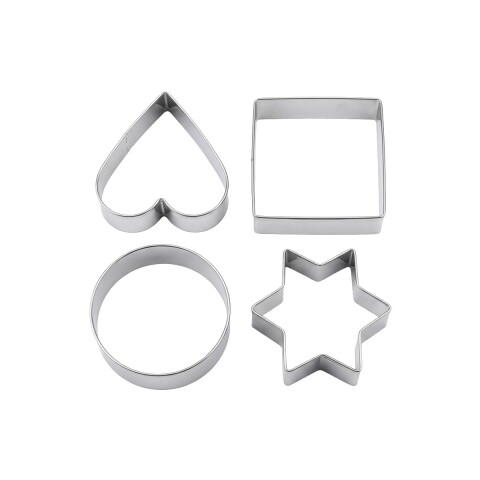 SET DE MOLDES P/GALLETAS 4PZAS Unica