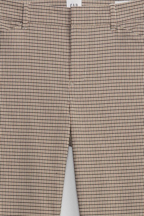 Pantalon Mujer Neutral Plaid