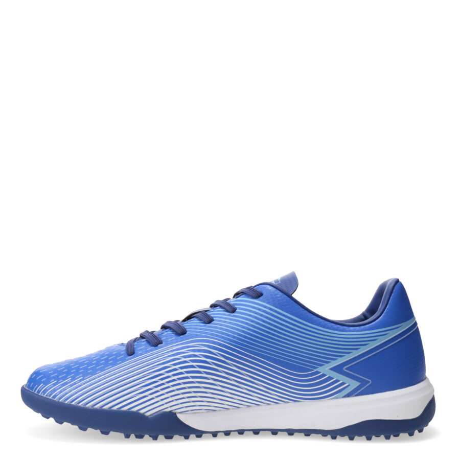 Championes de Hombre Topper Fútbol 5 Stringray III Mach Azul - Blanco