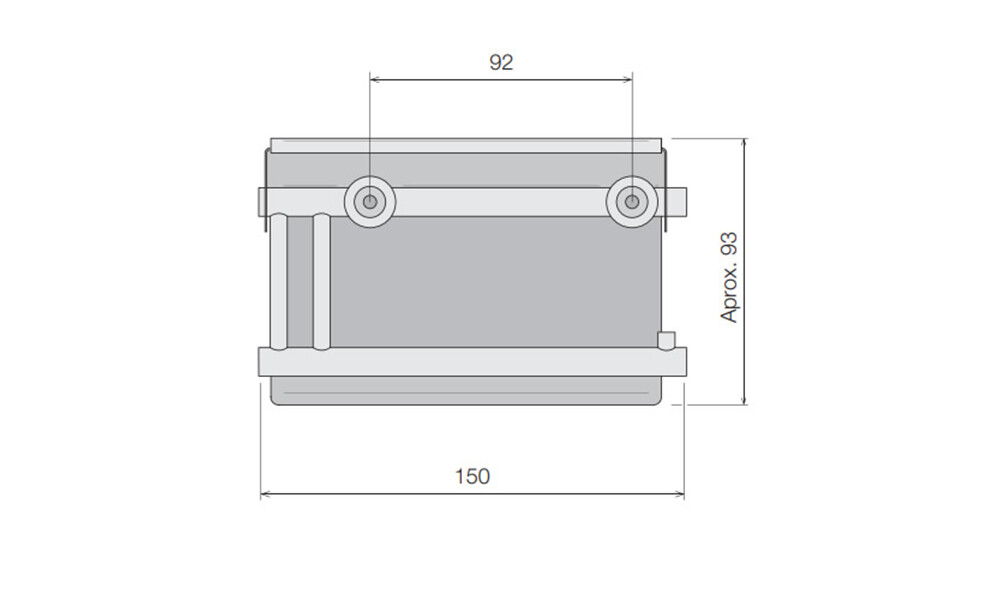 Soportes de papel higienico 150x51mm Soportes De Papel Higienico 150x51mm