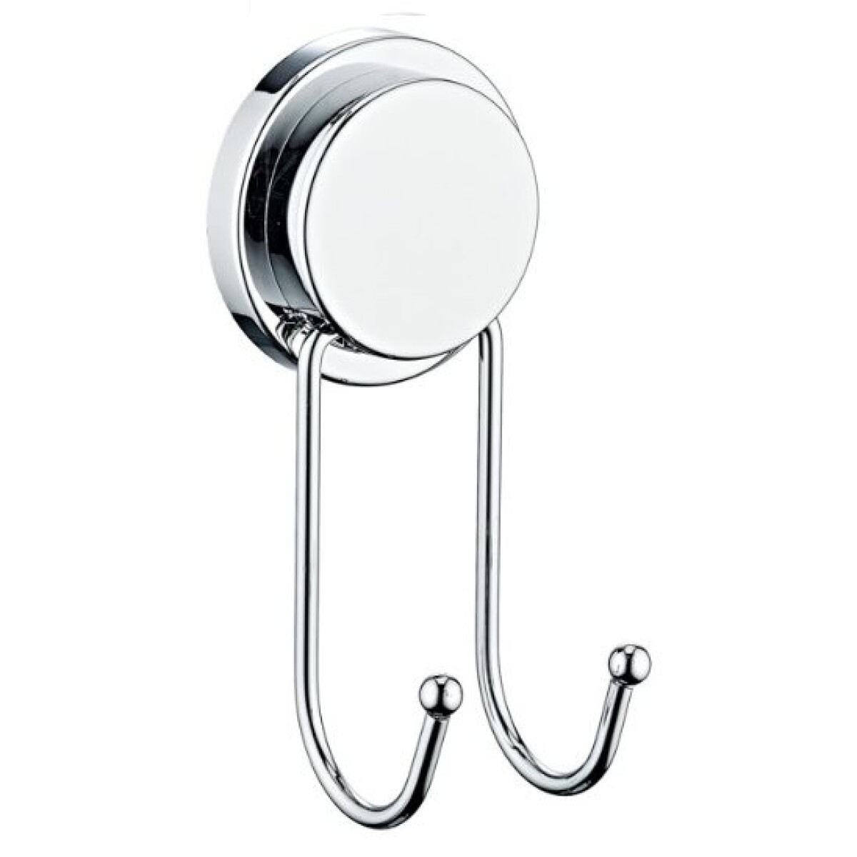 PERCHERO DE PARED DOBLE GANCHO CROMADO 