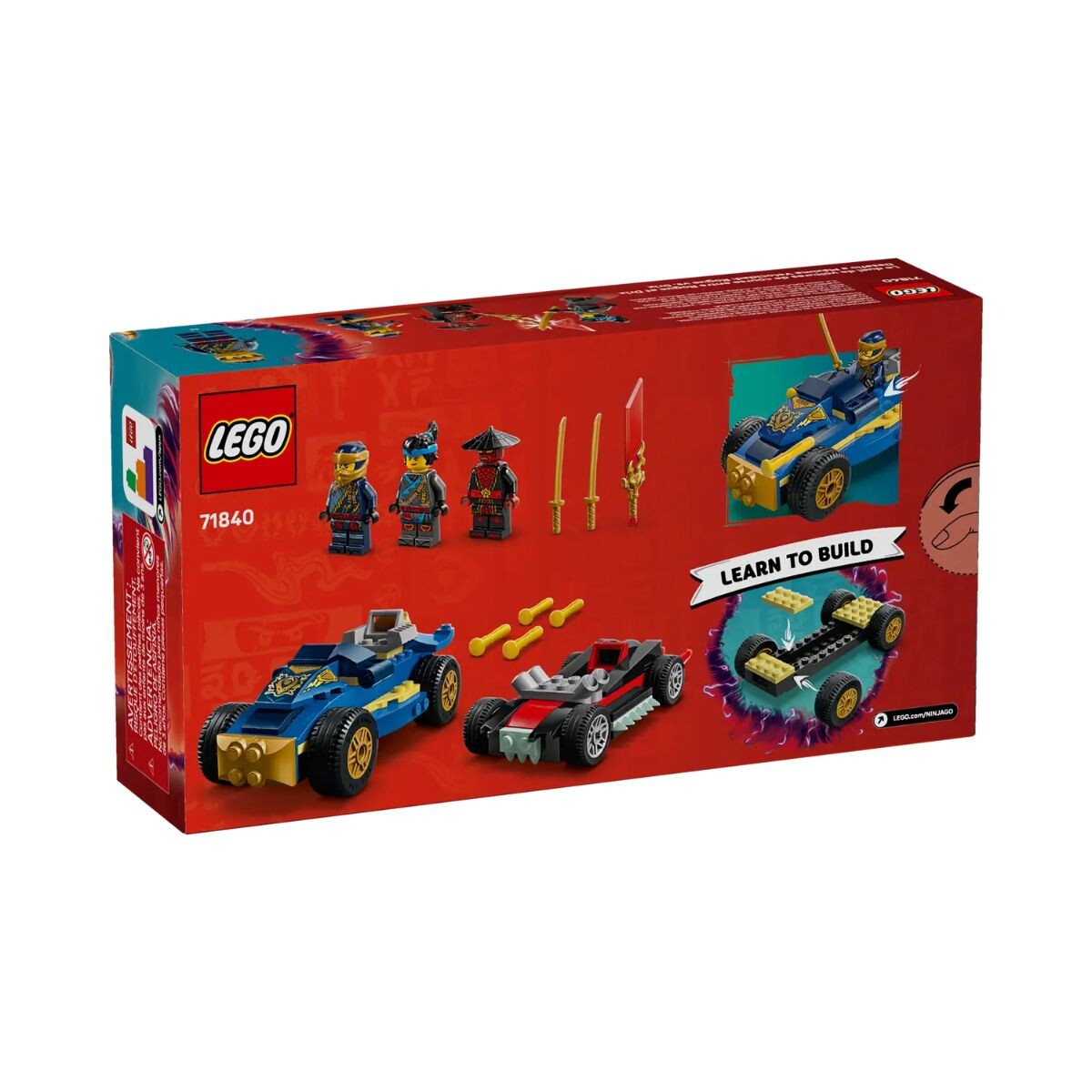 Lego Ninjago desafio a maxima velocidad Rogue vs Drix 
