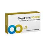 SIRGAL MET 50/850 MG. CJ X 30 COMP. REC. única
