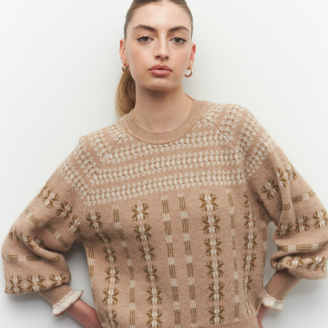 SWEATER CINTIA Beige Melange