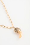 Collar Amber Horn Dorado
