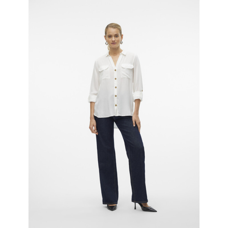 VMBUMPY L/S SHIRT NEW WVN GA NOOS SNOW WHITE