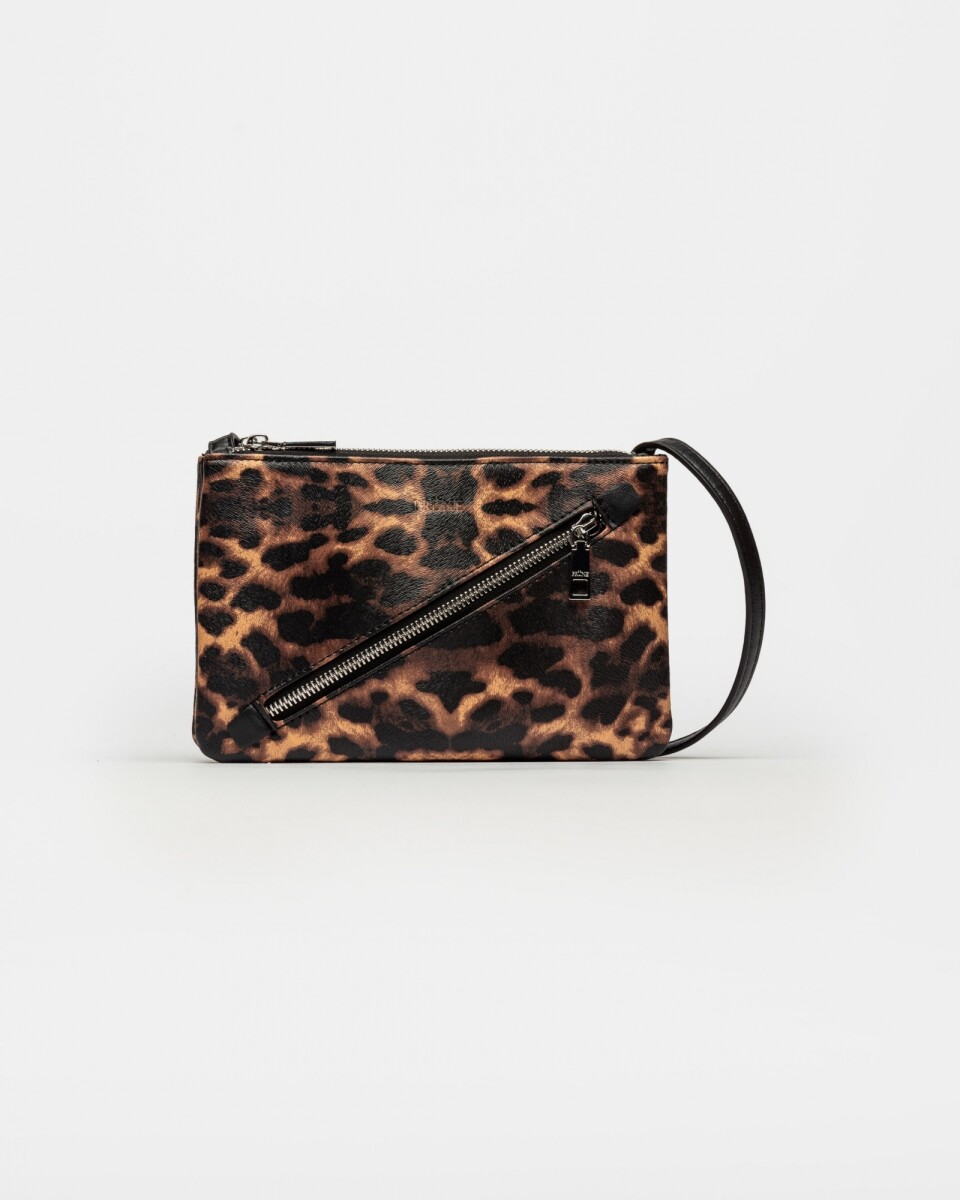 Bandolera Dynamo en Efecto Cuero - Animal Print 