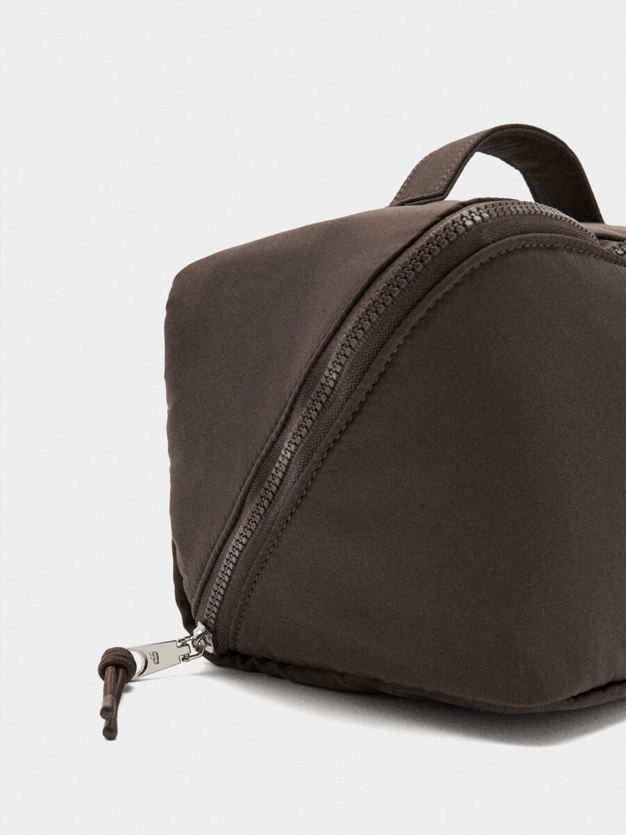 Necesaire Liso De Nylon marron