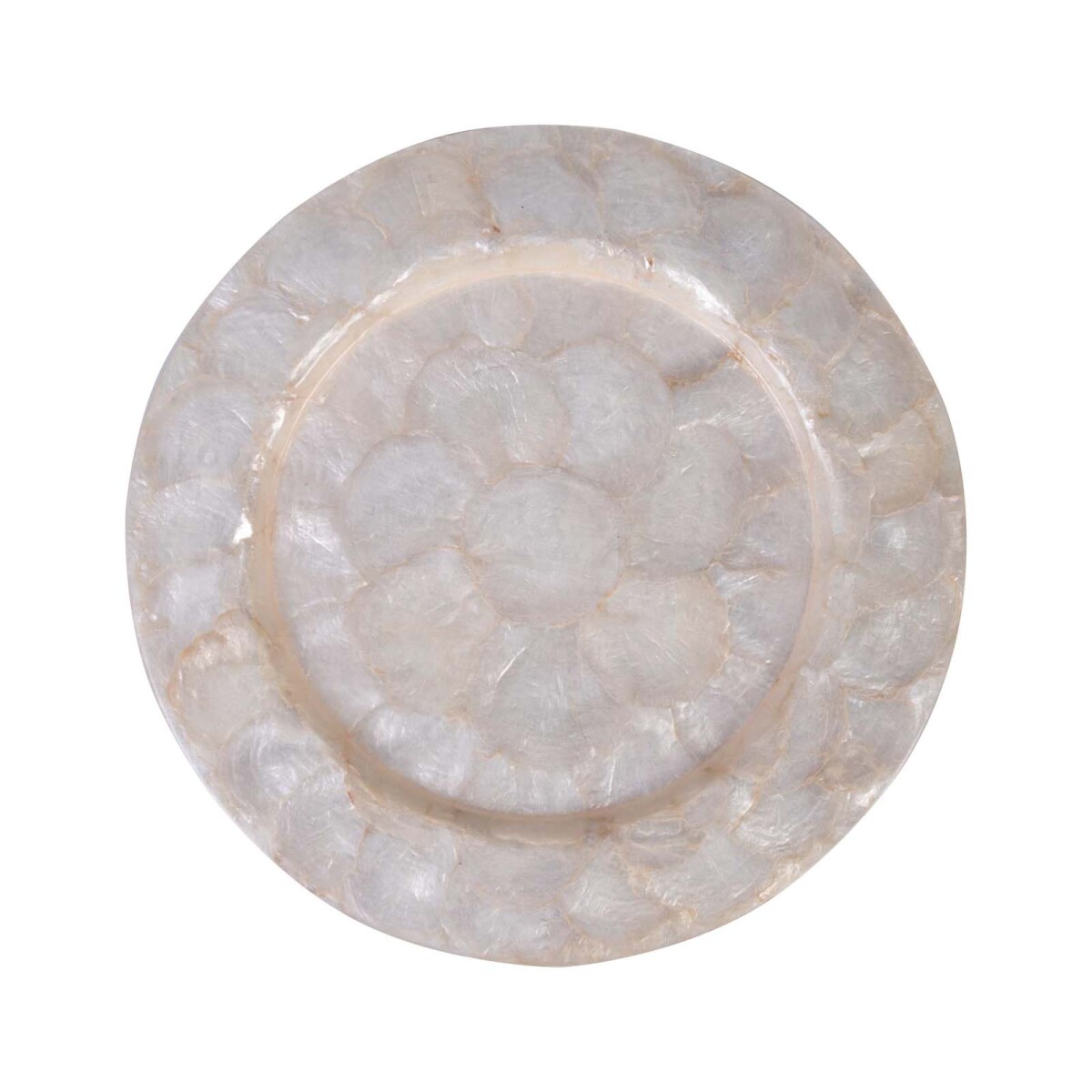 PLATO DE SITIO 33CM - NACAR NATURAL-BEIGE CPCS 1906 