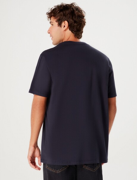 CAMISETA BÁSICA SUPER COTTON AZUL OSCURO
