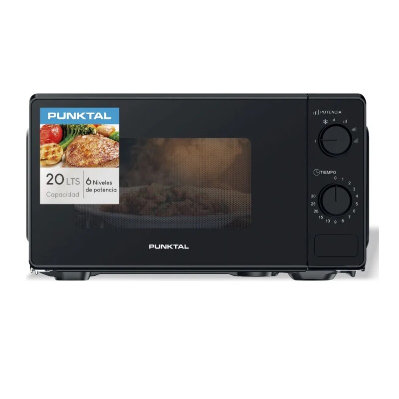 Microondas Manual 20lts 700w Punktal Pk-2029m Color negro Microondas Manual 20lts 700w Punktal Pk-2029m Color Negro
