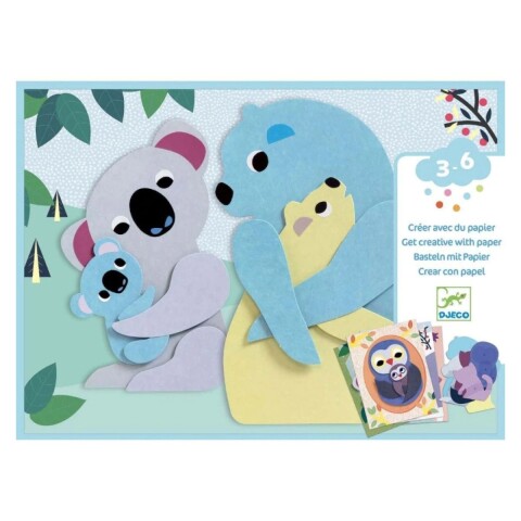 CREARPAPEL Crear Con Papel 3-6 Años Djeco - Koala