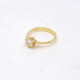 Anillo En Oro 18K Y Brillante Anillo En Oro 18K Y Brillante