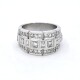 Anillo Platino Y Brillantes Redondos Y Baguette Anillo Platino Y Brillantes Redondos Y Baguette