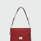 Longchamp -Cartera de cuero con solapa, Mademoiselle Bordó
