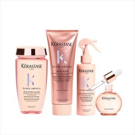 Kérastase Gloss Absolu Bain Hydra-Glaze + Fondant Insta Glaze 250 ml + Spray 190 ml + Oil 45 ml Kérastase Gloss Absolu Bain Hydra-Glaze + Fondant Insta Glaze 250 ml + Spray 190 ml + Oil 45 ml