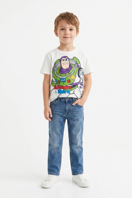 Remera m/c niño BUZZ LIGHTYEAR BLANCO