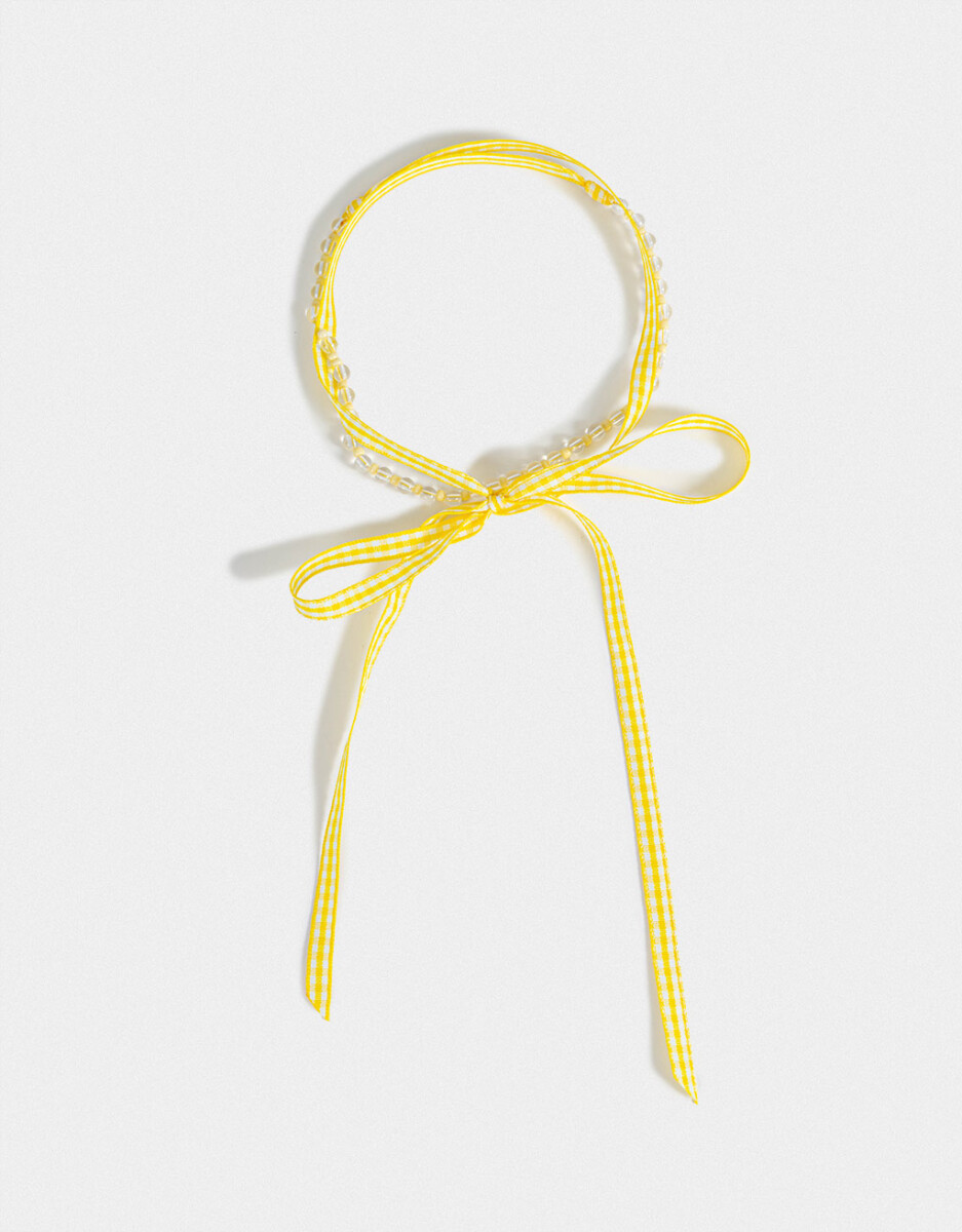 Choker Cinta Con Beads 