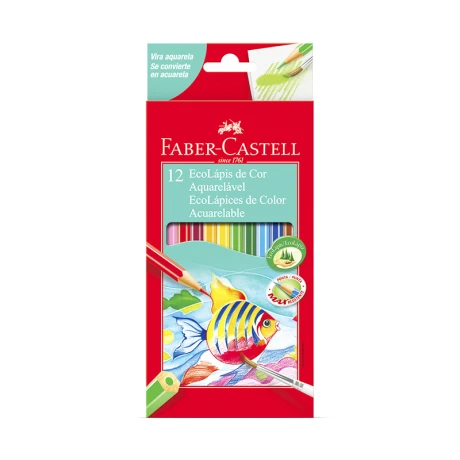 Lápices de Colores Acuarelables FABER CASTELL x12 Lápices de Colores Acuarelables FABER CASTELL x12