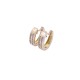 Aros oro 18k amarillo con doble hilera de brillantes. Aros oro 18k amarillo con doble hilera de brillantes.