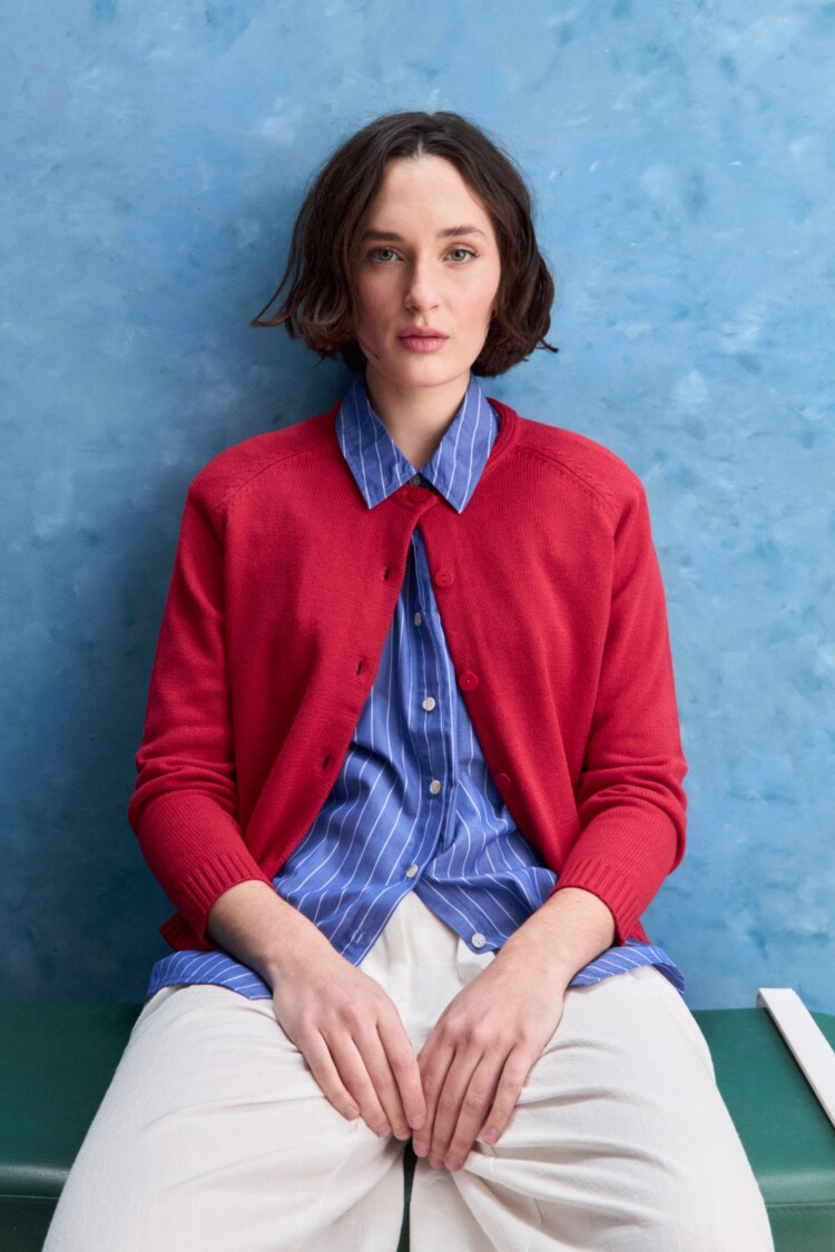 CARDIGAN ORIA Rojo