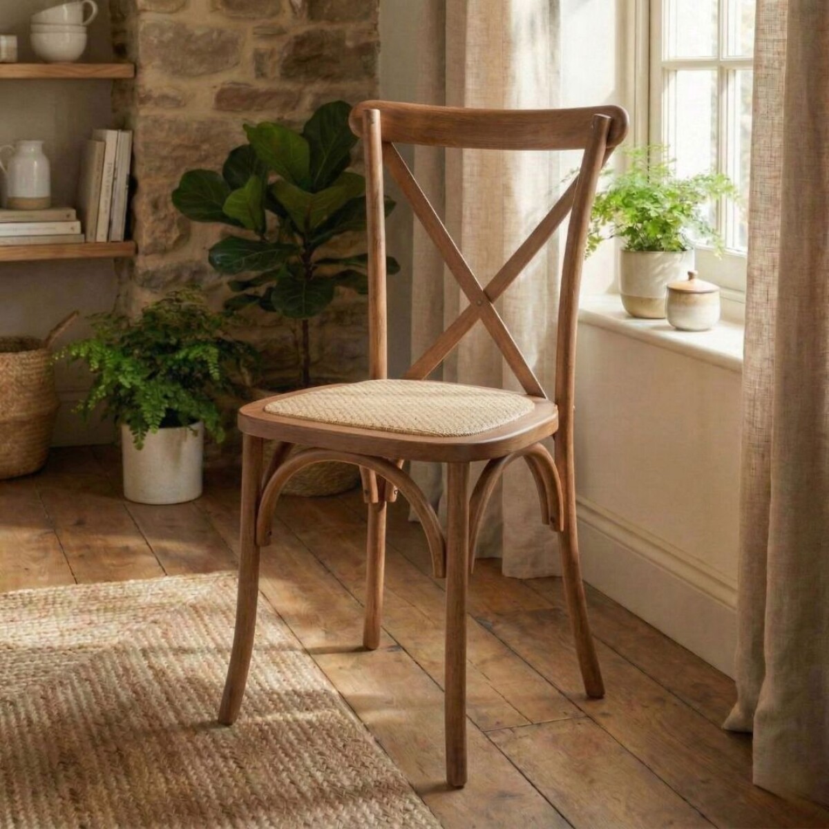 Silla de Comedor Clásica - Vienesa - Nogal 