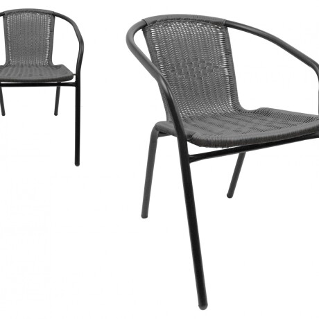 Silla rattan con posabrazo Silla rattan con posabrazo