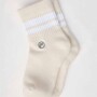 Medias The Everyday Quarter Crew Sock Unisex Bone/classic White Stripe