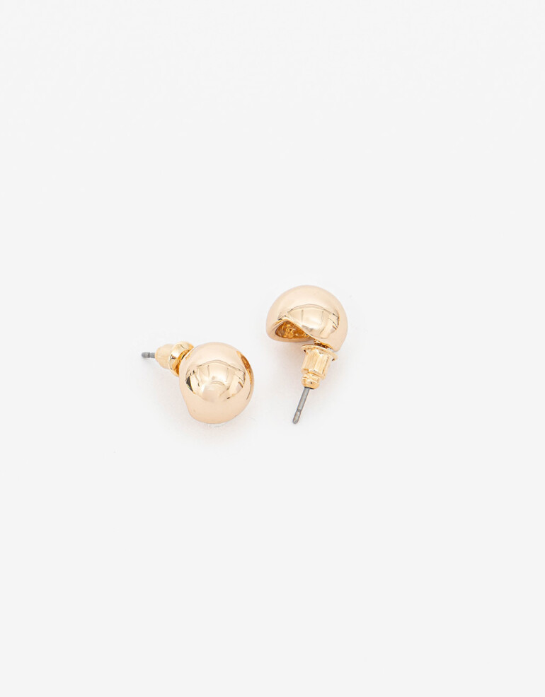 Aros Pasantes Metal Aros Pasantes Ovalados - Dorado