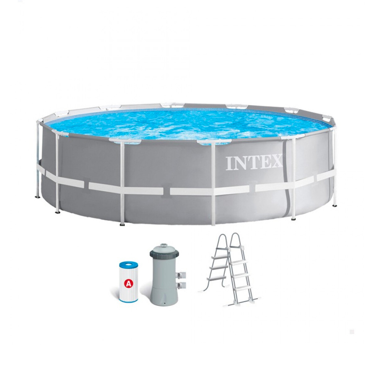 Piscina Intex Prisma Frame 366 cm x 99 cm - Gris 