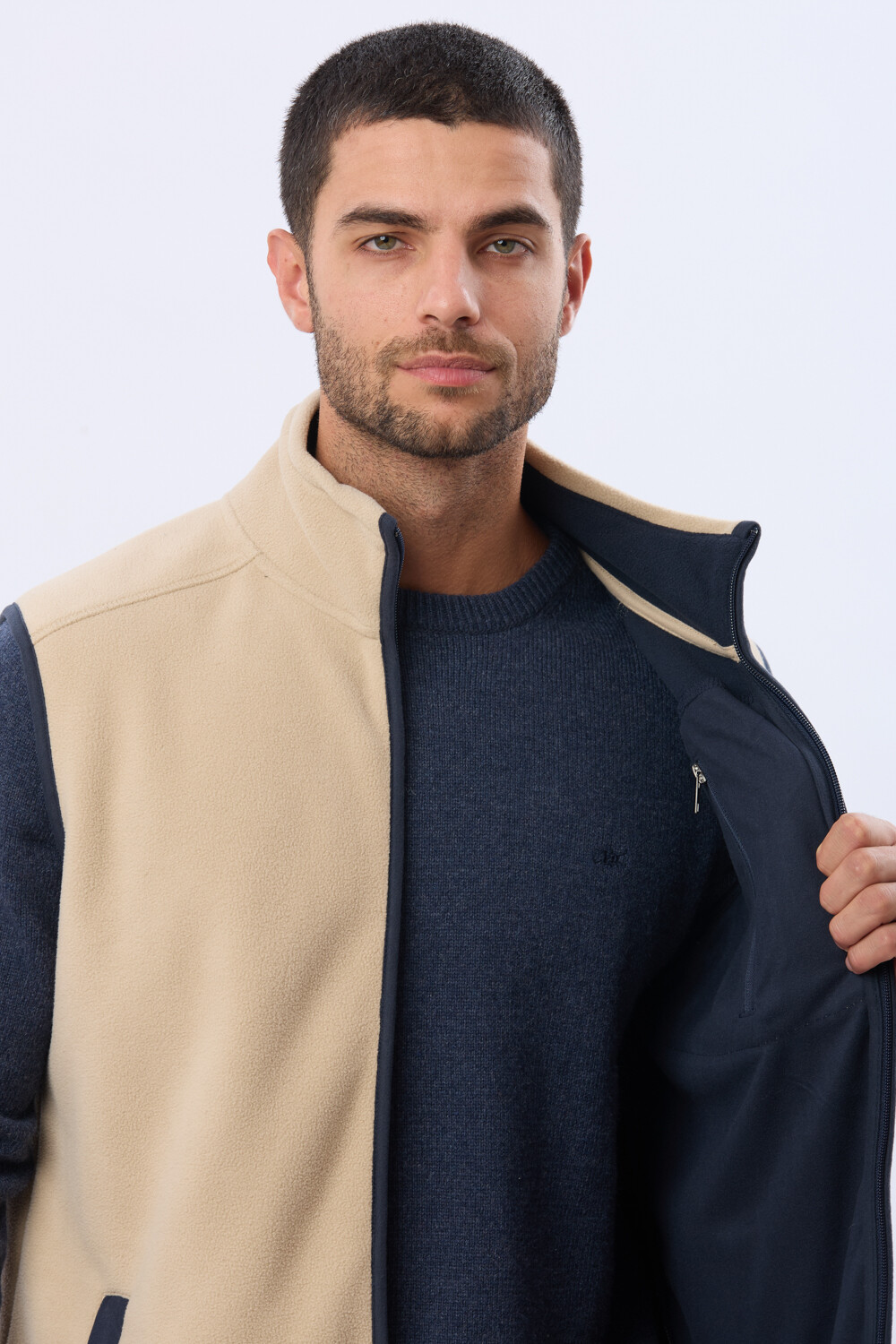 CHALECO POLAR DE ABRIGO Beige