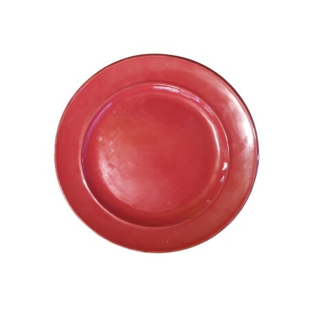 Plato llano Rojo Ceramica 28 cm 000