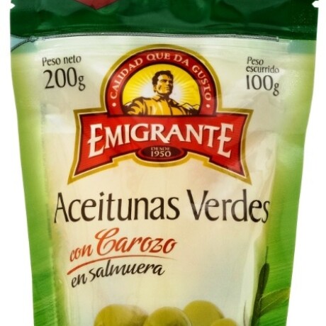Aceituna con carozo doy pack 200g EMIGRANTE Aceituna con carozo doy pack 200g EMIGRANTE