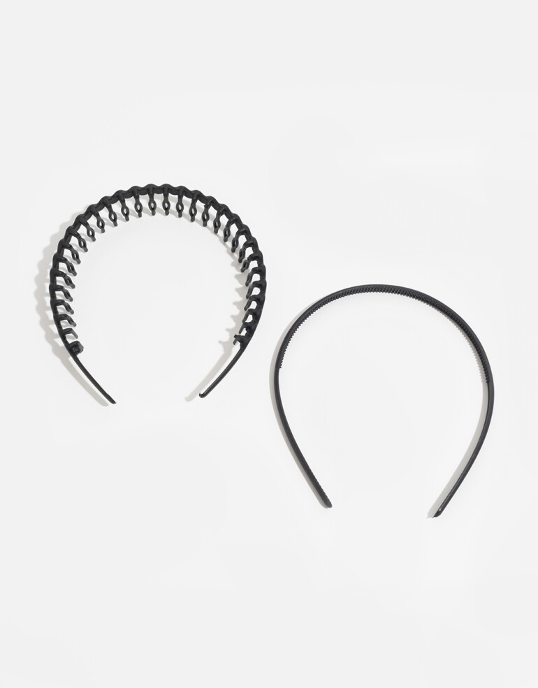 Vinchas Sets Acrilico Set De Vinchas - Negro