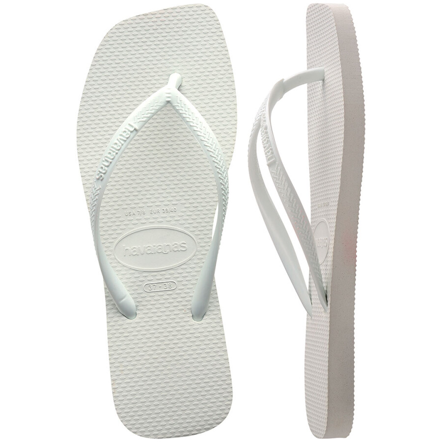 Sandalias de Mujer Havaianas Slim Square Blanco