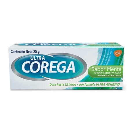 Crema adhesiva para prótesis dental Corega 20 g Sabor Menta