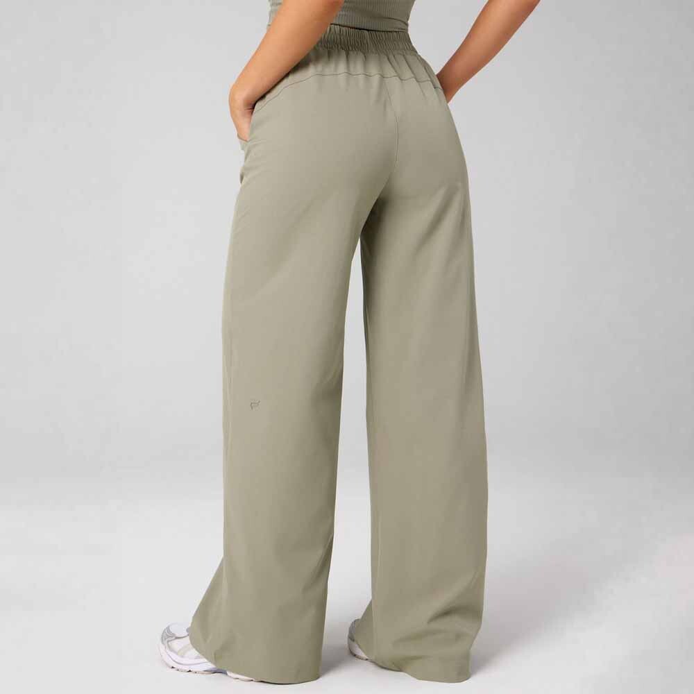 Pantalón Downtown Wide Leg Pant Mujer Seagrass