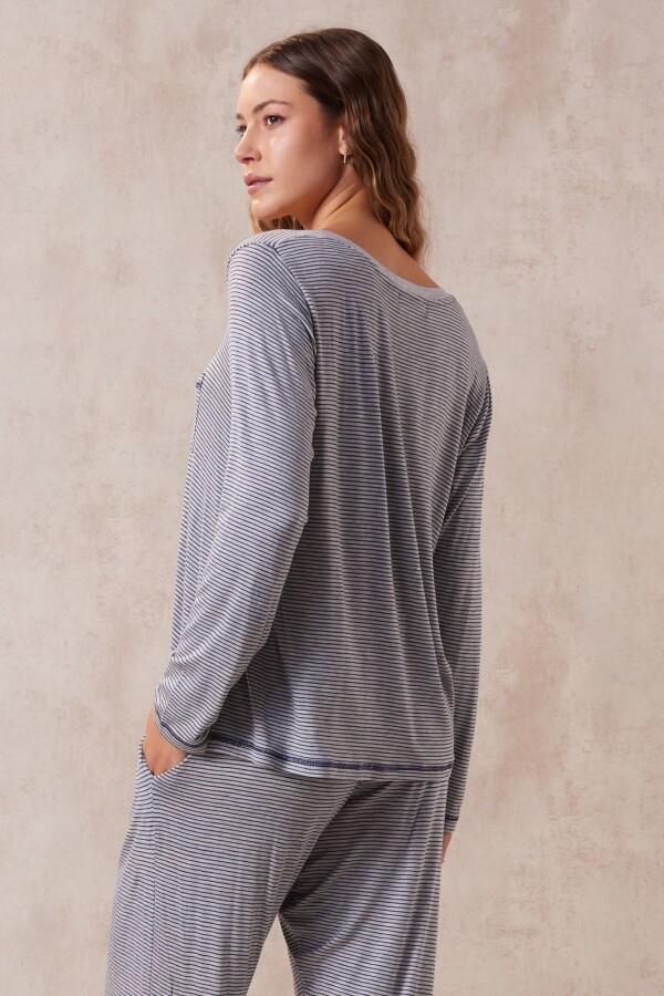 Pijama Con Pantalón GRIS/MULTI