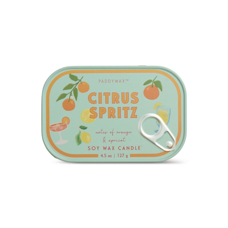 VELABIS Vela Aromática 4.5 Oz En Lata Paddywax - Orange Citrus Spritz