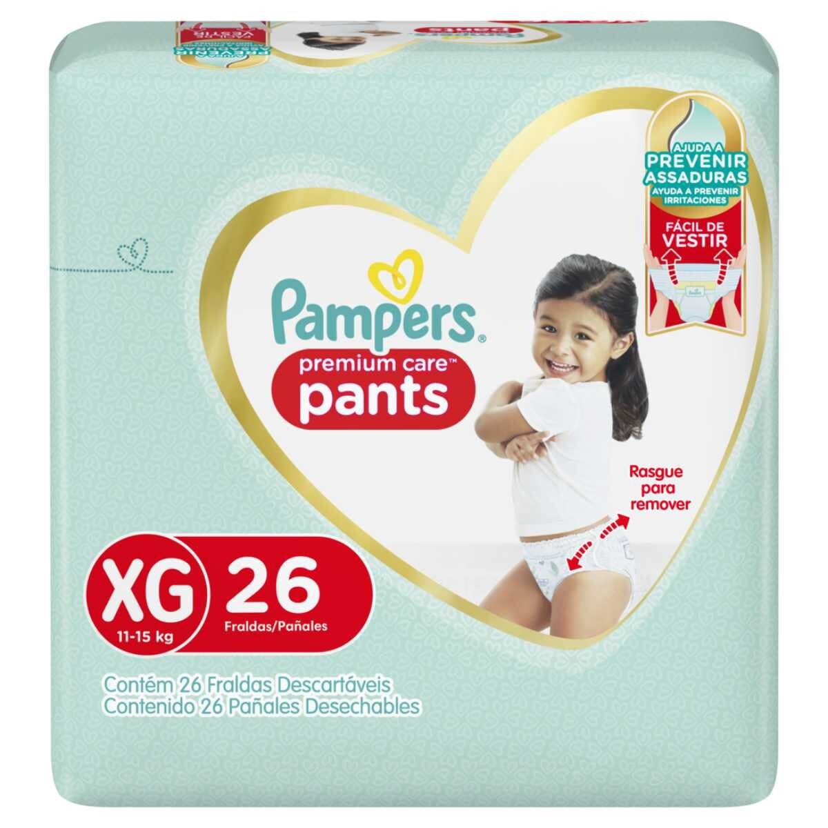 PAMPERS PREMIUM CARE PANTS XG PAQ. X 26 