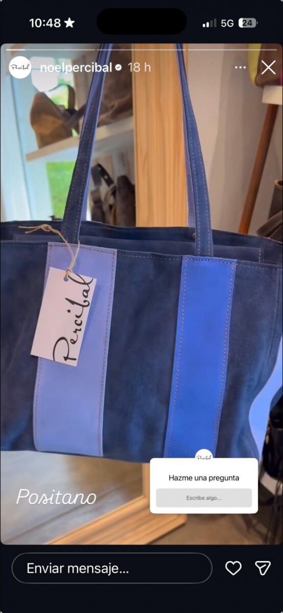 Cartera Positano Azul 