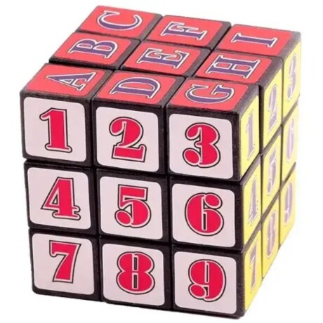 Juguete Cubos Mágicos de Rubik con Números y con Letras 001