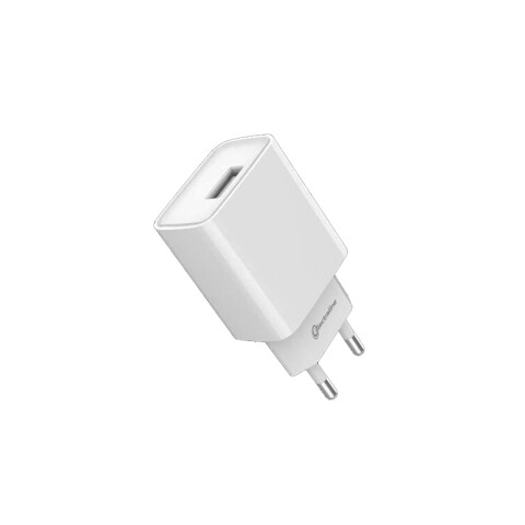 Ficha cargador USB 230V 2,1A, blanco - Electraline M31342M